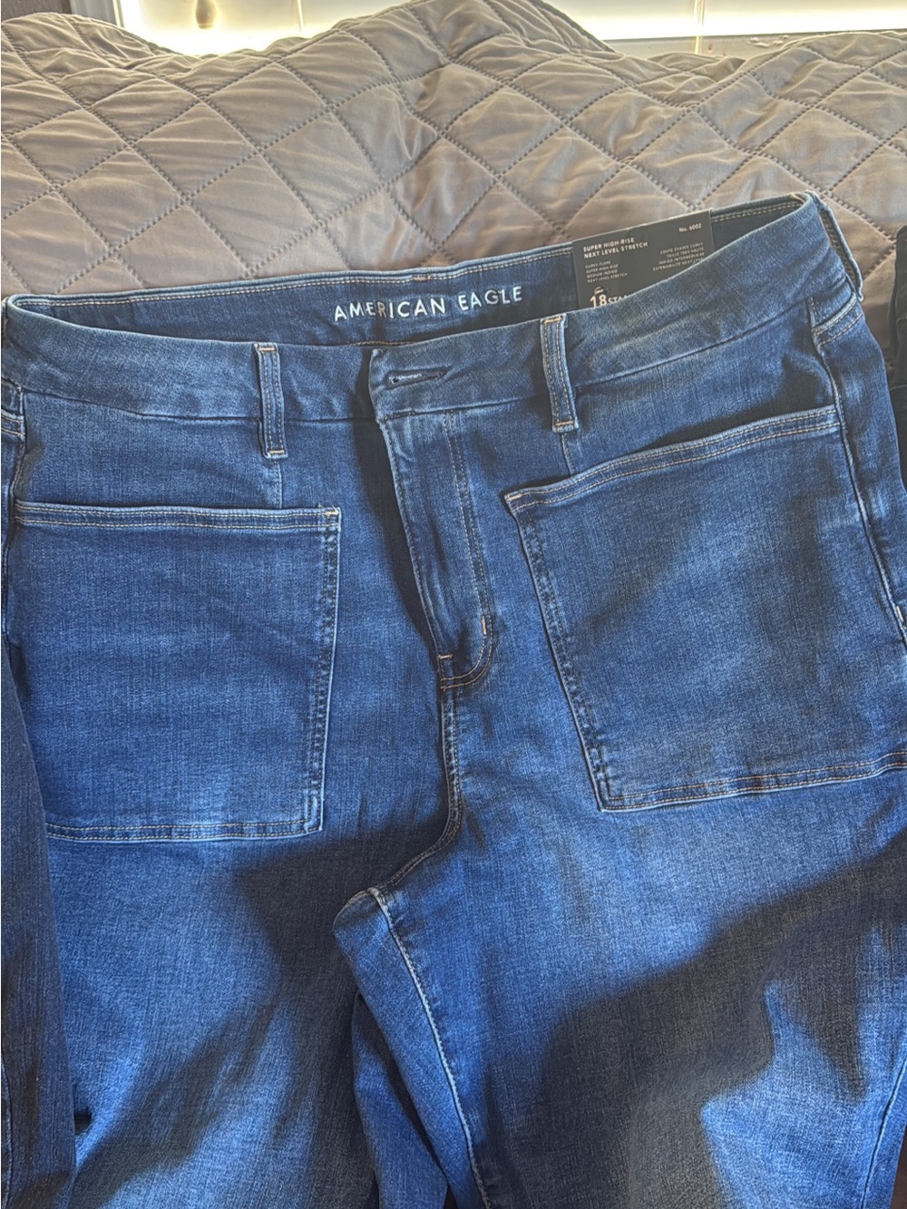 American Eagle Outfitters Women's Indigo Blue Boyfriend Jeans